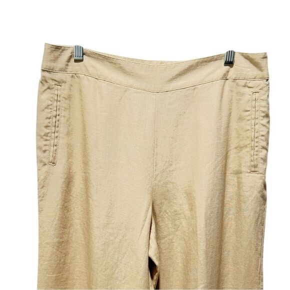 COTY DKNY 100% linen woman’s khaki wide leg tide
Zipper like new size 10 - Picture 4 of 10